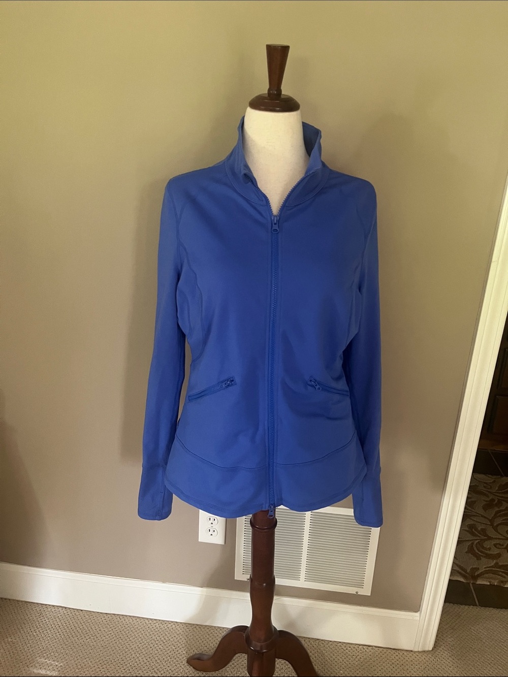 Zella Royal Blue Full-Zip Jacket